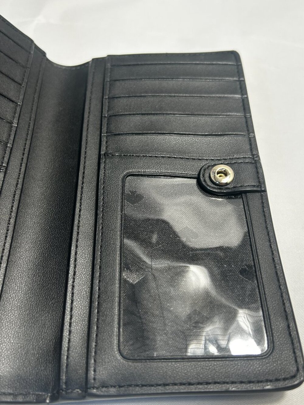 Kate Spade New York ID, Card and Bill Holder Wallet, Black Saffiano Leather - Picture 5 of 8
